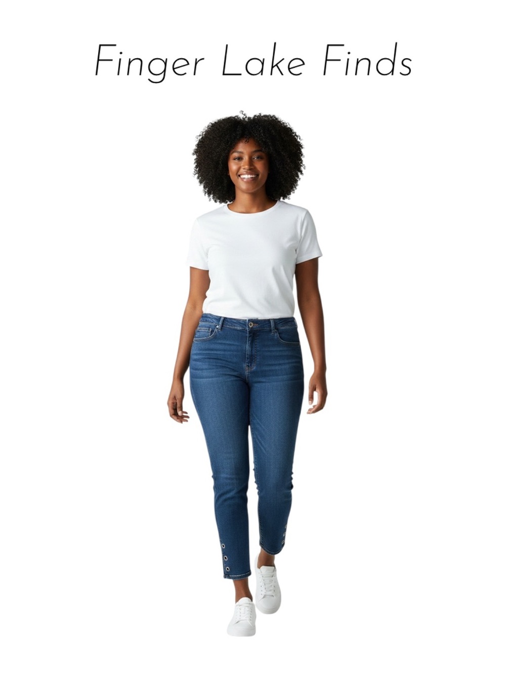 Eloquii Lace Up Grommet Skinny Ankle Jeans, 24